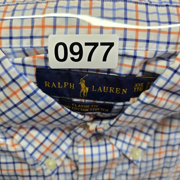 COPY - Ralph Lauren Classic Fit Stretch Long Sleeve Button Down Shirt Blue Mens… - Picture 10 of 10